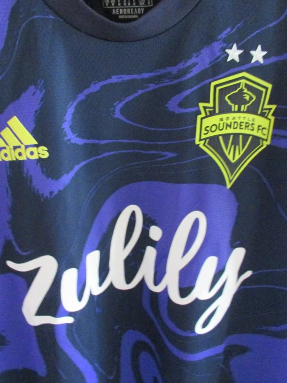 Adidas Seattle Sounders Purple Haze Jimi Hendrix Jersey Size Medium